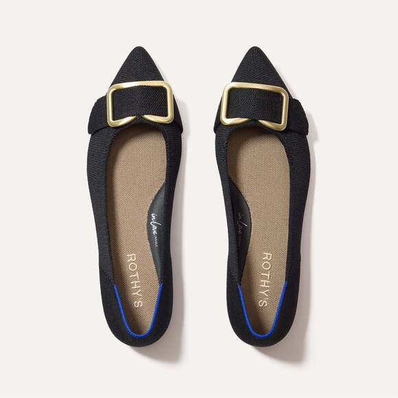 Rothy's Shoes - Rothy's The Emblem Point II - Black Size 9